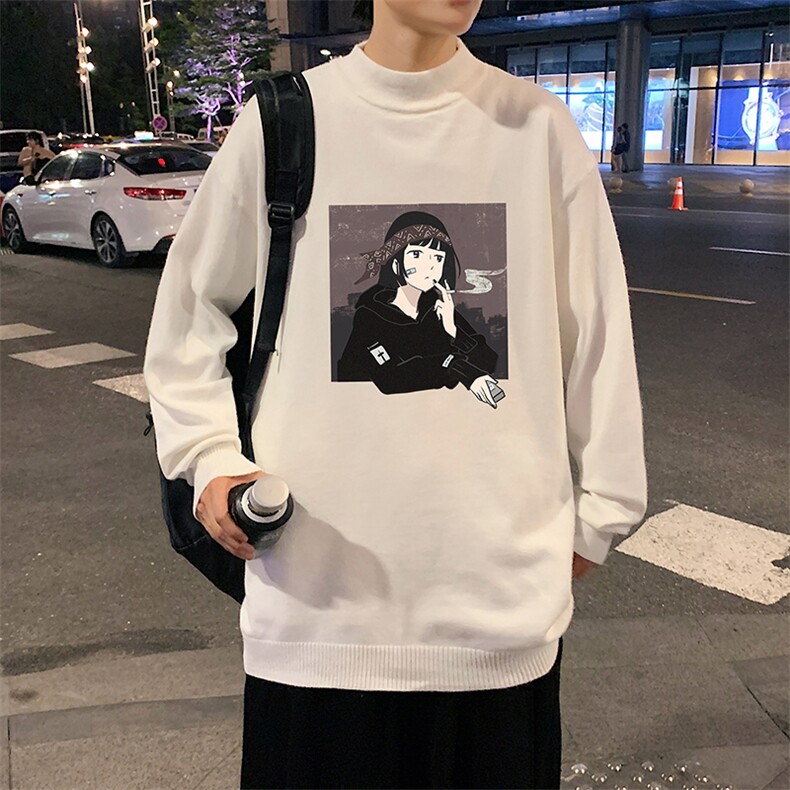 M18122-P45加绒款-P65半高领毛衣男士大码针织衫男毛线衣男,男装针织衫/毛衣,电商A040