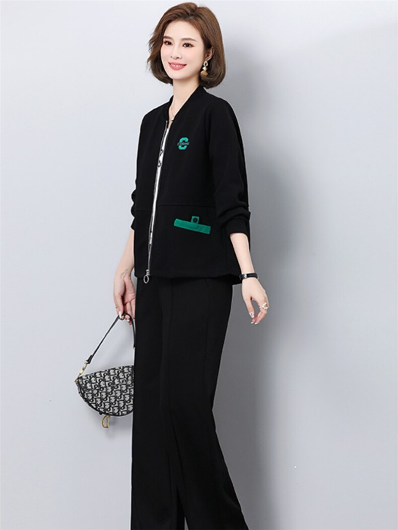 中年妈妈春秋外套中老年休闲运动服棉质女气质大码上衣,女装短外套,妃曼