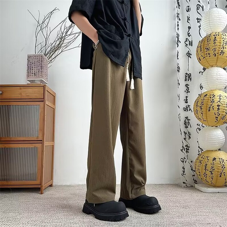 新中式风盘扣裤子男休闲长裤A896P33,男装休闲裤,星座1116-2