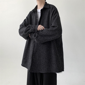 宽松厚款长袖衬衫男KD624-P30图片