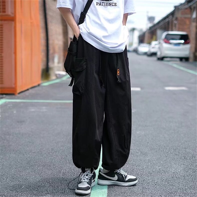 美式工装裤高街男潮牌日系cityboy裤子抽绳束脚阔腿长裤G8832-p42,男装休闲裤,星座1008