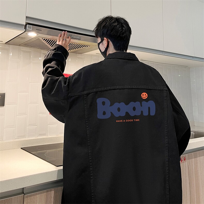 牛仔夹克男大码牛仔外套男茄克NJ77406-P60,男装夹克,电商A040