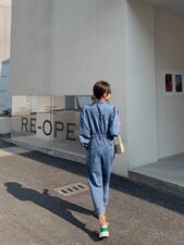 牛仔连体裤，女装连体裤，肆尔