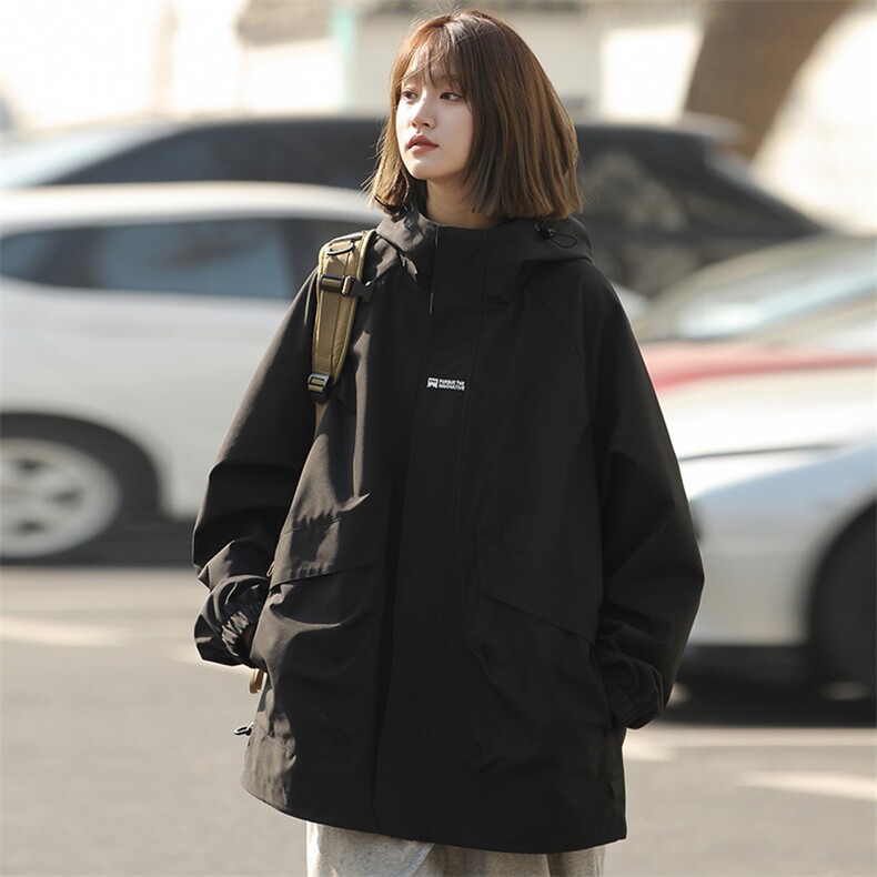 春季新款现货户外夹克男连帽冲锋衣外套DSA157B-JK7813-P85图片