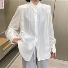 春款立领衬衫，女装衬衫，依纤