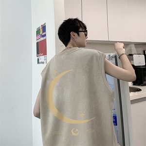 量大优可提供视频2024夏季美式麂皮绒背心D223A-BP2404-P18图片