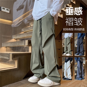 INS秋季新款潮流户外百搭宽松垂感冲锋裤B315-K24271-特p30控58图片