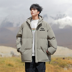 现货抖音得物可供视频三防加厚羽绒连帽棉衣外套面包棉服85538，男装棉衣，电商A486
