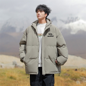 现货 抖音得物可供视频 三防加厚羽绒连帽棉衣外套面包棉服 85538图片