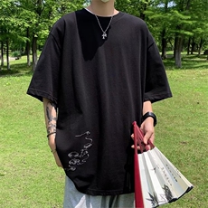 短袖t恤男夏季美式复古潮牌ins百搭舒适青少年潮风半袖，男装T恤，星座716-2