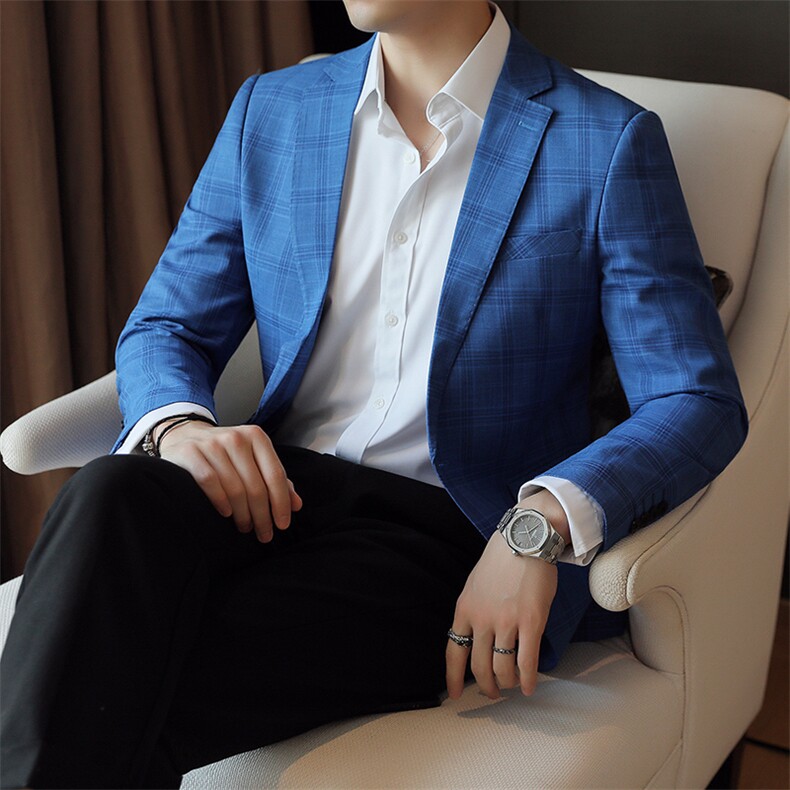 26做货-男士休闲西装修身韩版西服外套小西装上衣DX6910P165,男装西服套装,电商D216