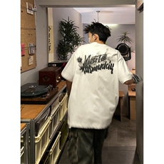 美式潮牌设计感字母印花重磅纯棉T恤男夏季新款街头短袖T107，男装T恤，星座1116A（原606A-3）