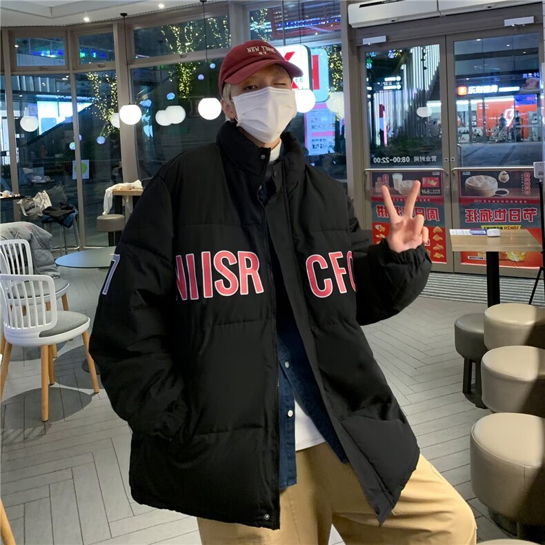 2025冬季新款立领轻薄棉服加厚棉衣外套短款面包服M909,男装棉衣,星座1108