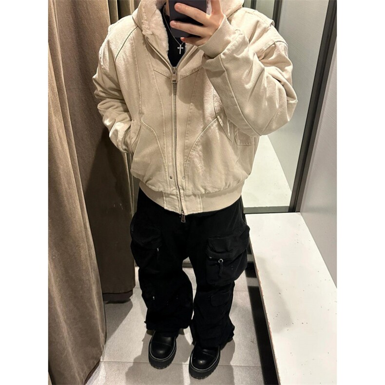 【有货】JRT149CC-特P125座山雕夹克外套男加绒加厚连帽棉衣,男装夹克,星座1007（原301D）