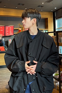 错位门禁飞行员夹克男外套男棒球衣服 XH26-P70图片