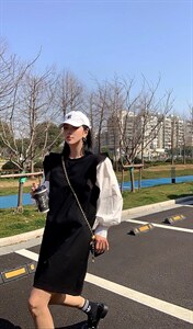 拼色T裙图片