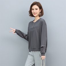 卫衣女2021早秋新款韩版宽松短款时尚春秋薄款休闲洋气减龄上衣潮，女装卫衣/绒衫，玛其路