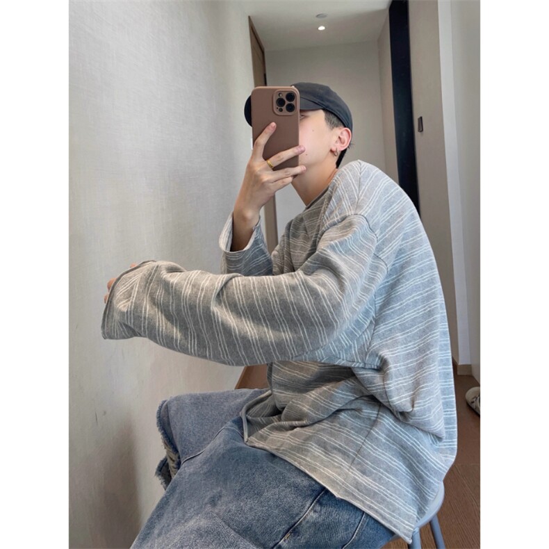 条纹长袖t恤TX708特P41,男装T恤,星座908-1
