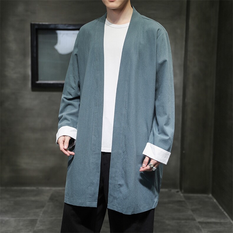 2025秋季新款风中长款棉麻披风男休闲外套A203-NB25P75,女装短外套,星座815（原A203）