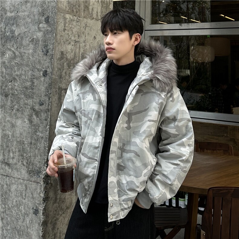 图迷彩加绒外套男重磅硬挺棉服外套12249-P128,男装棉衣,电商C307