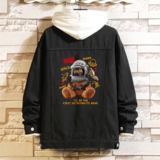 牛仔夹克男大码牛仔外套男茄克NJ77281-P60，男装工装外套，电商A040A