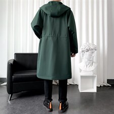 好数据！春秋新款风衣男长款大衣男女中长款轻熟风FY-99P110控148，男装风衣，星座401