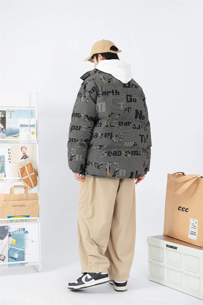 日系白墙2024冬新款立领面包服棉衣外套男MY003-P135控150,男装棉衣,星座914-3