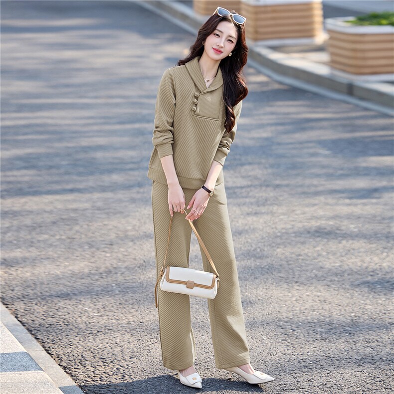 风盘扣青果领优雅两件套（有）202P150,女装套装/套裙,乐衣轩