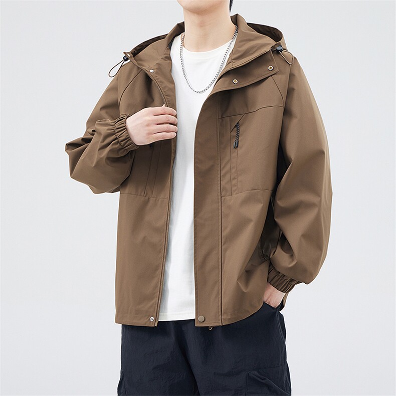 新款现货户外连帽夹克男 冲锋衣外套JK814 -P80图片