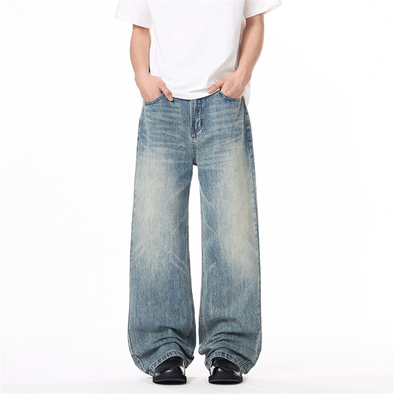 特无影墙春夏新款直筒宽松牛仔裤百搭数据款男裤长期有货557P48，男装牛仔裤，星座902A