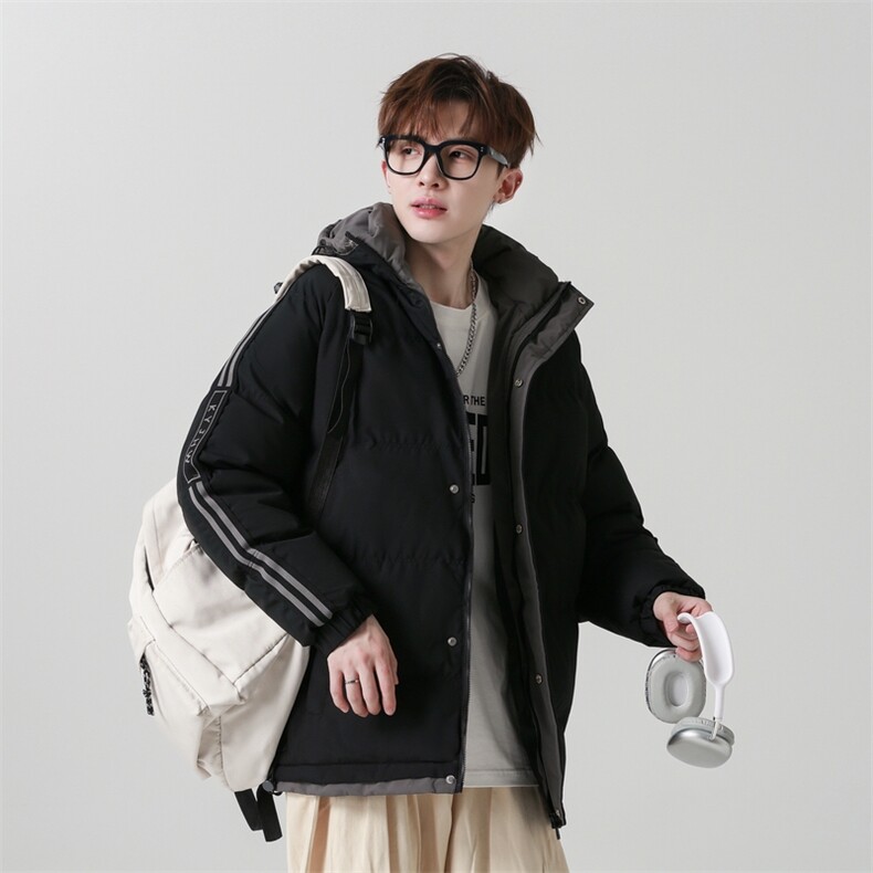 2025冬季时尚潮流棉衣加厚保暖棉袄棒连帽外套XZ109-1-M2819-P68,男装棉衣,星座109-1