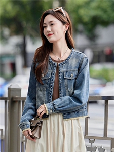 牛仔外套女2025秋季新款洋气时尚复古百搭显瘦牛仔夹克上衣外套图片