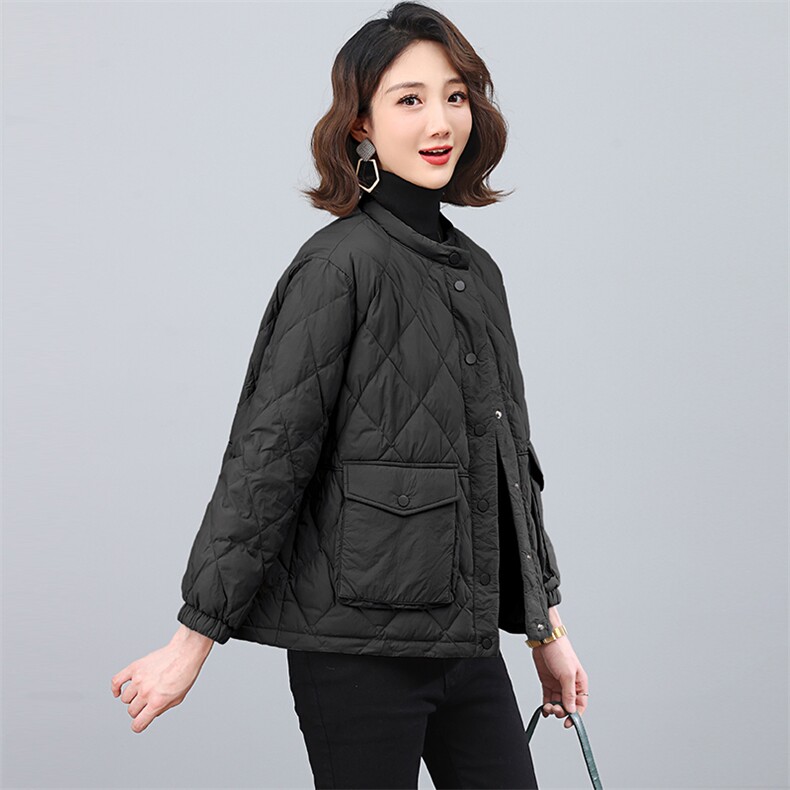 全年备货不下架~2023冬季新款时尚短款羽绒服轻薄外套,女装羽绒服,忆绮罗