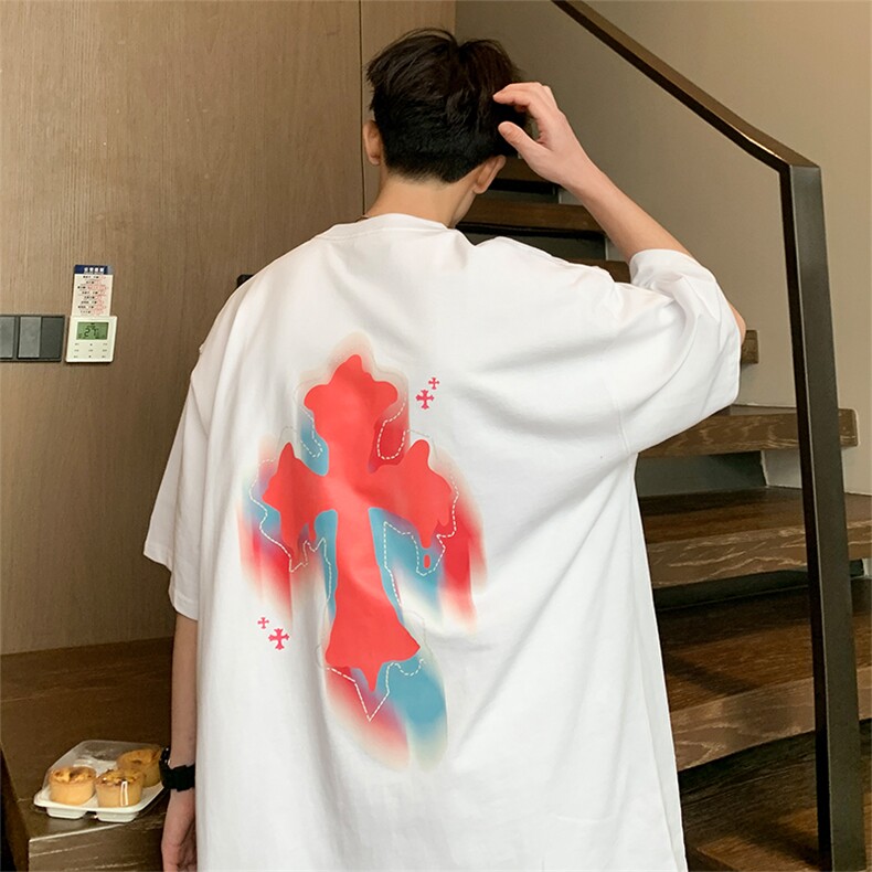 量大优供视频220克美式短袖t恤T2582得物直播有280克品质,男装T恤,电商A486