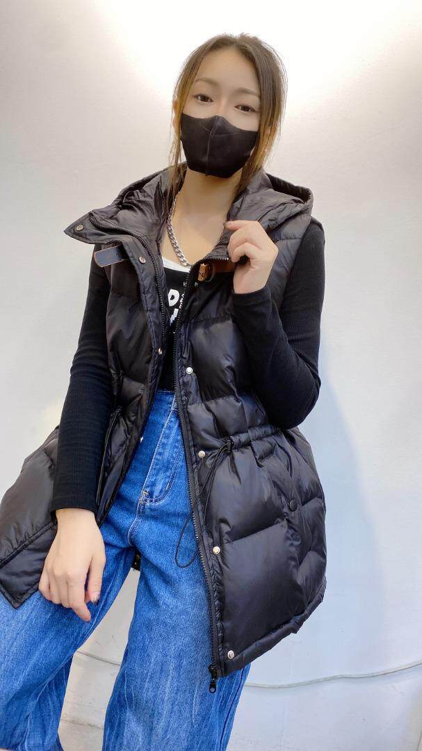 现货欧货抽绳马甲，女装马甲，帝瀛 DY