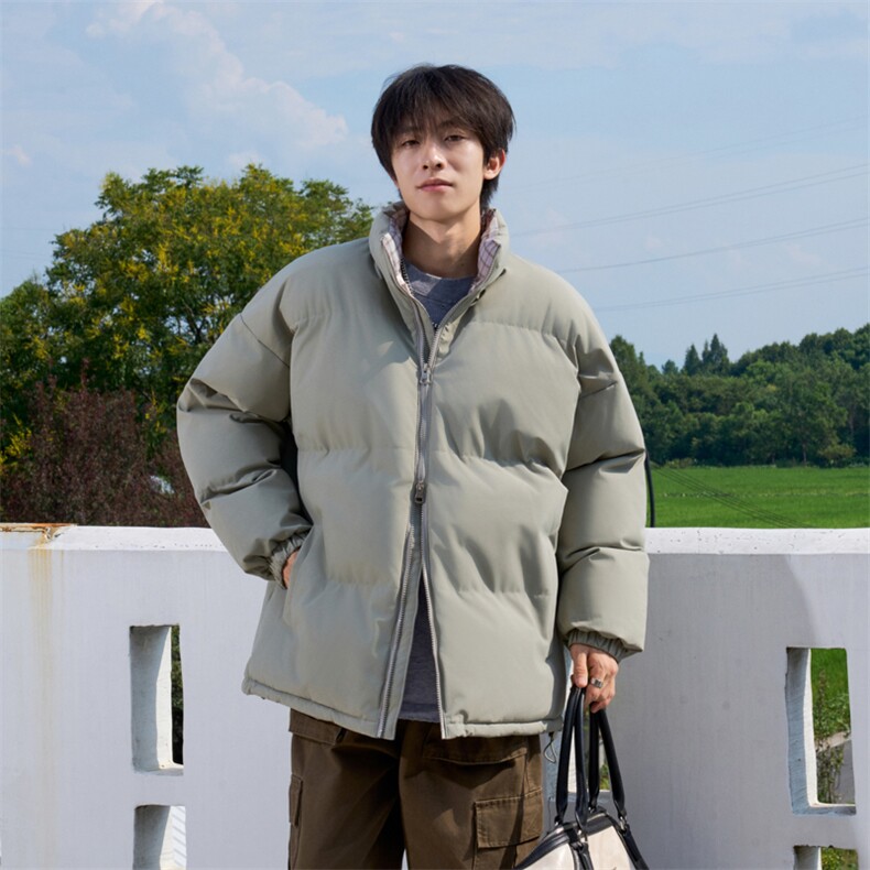 抖音得物美式潮流高品质格子三防加厚羽绒棉衣外套棉服MY5555-P68,男装棉衣,星座610B-1