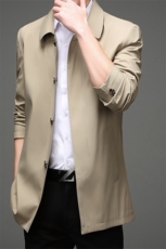 秋装新款男外套2021休闲纯色夹克秋季爸爸装中年外套MY2126-P145，男装夹克，电商B212（原钱塘6029）