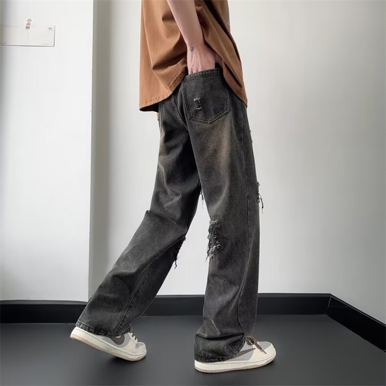 美式牛仔裤男春秋新款休闲直筒裤N2002P45,男装牛仔裤,星座1116-2