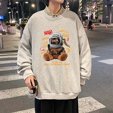 S6281-P28秋季圆领卫衣男大码韩版宽松长袖外套，男装卫衣，电商A040