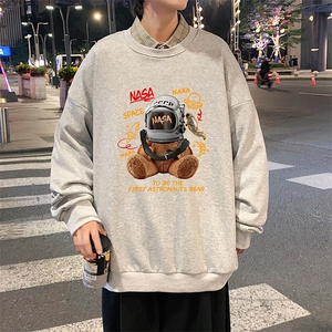 S6281-P28 秋季圆领卫衣男大码韩版宽松长袖外套图片