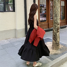 一整套入秋穿搭洋气时尚连衣裙套装高级感气质两件套，女装套装/套裙，帛锦泉