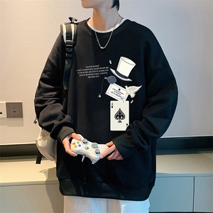 8XL圆领卫衣男超大码胖子肥佬大号长袖t恤S6373-P28图片