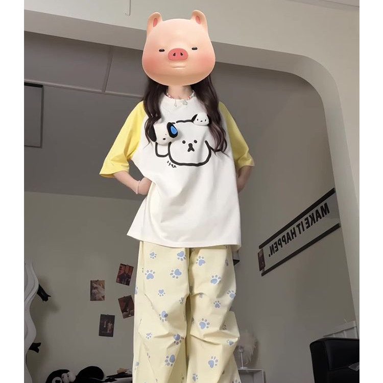 小狗公仔纯棉短袖ZX0247-P35,男装T恤,星座313A(原308A-2)