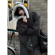 小香风针织卫衣外套男女轻奢复古高级感情侣装上衣MS6034，女装短外套，星座1116A（原606A-3）