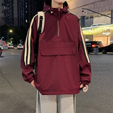 新款秋季港风夜景套头连帽夹克男现货DSA157B-J1566-P75，男装夹克，电商A157B