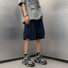 工装短裤男好吧潮流大口袋帅气2024夏季新款ins五分裤K5158-P35，男装休闲裤，星座412-2