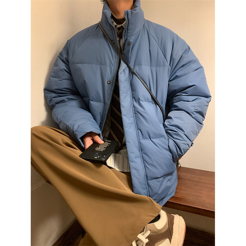 大码潮牌纯色可穿200斤直播徳物轻薄团体插肩袖羽绒服外套男,男装羽绒服,星座301D-4(原星座1004-4）