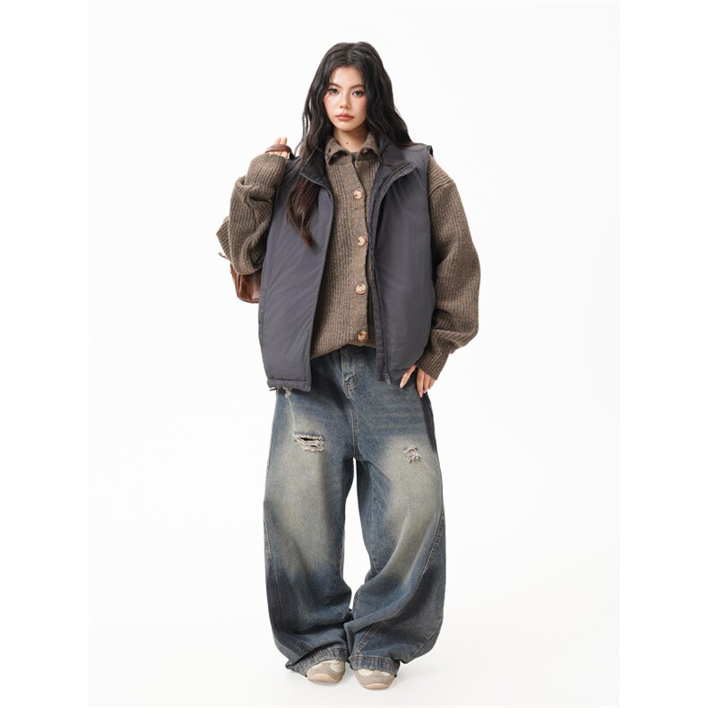 90%绒新标有报告短款宽松羽绒服马甲上衣Y996/P190现货,男装羽绒服,星座202-3