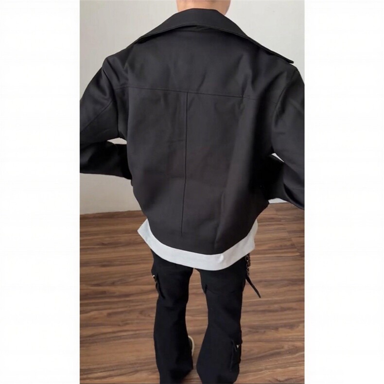 网图秋季闪电纹刺绣夹克翻领外套男高街棒球服长袖夹克A768-P60,男装夹克,星座1505