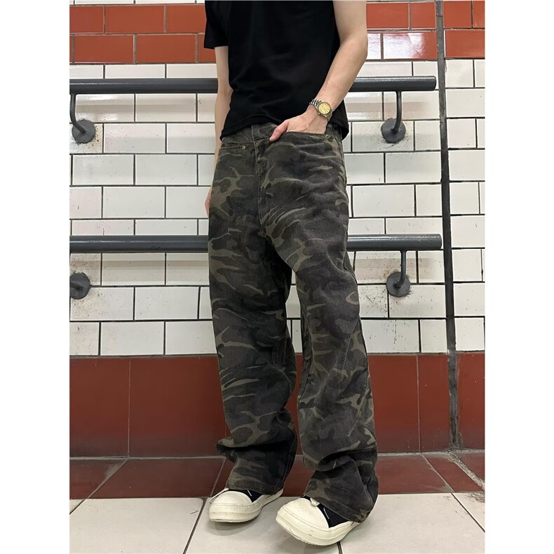【008】百搭设计感ins牛仔裤A079-K766-P44,男装牛仔裤,电商A079